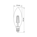 LED лампа TITANUM Filament C37 4W E14 4100K 220V, TLFC3704144 LED лампа TITANUM Filament C37 4W E14 4100K 220V, TLFC3704144