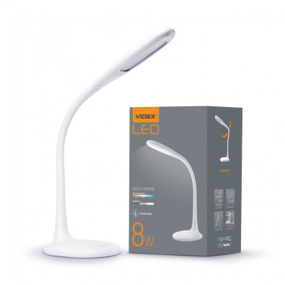 LED настільна лампа VIDEX  VL-TF03W 8W 3000-5500K, VL-TF03W