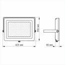 LED прожектор VIDEX PREMIUM 150W 5000K Білий, VL-F1505W LED прожектор VIDEX PREMIUM 150W 5000K Білий, VL-F1505W