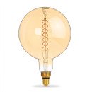 LED лампа VIDEX Filament G200FASD 8W E27 2200K 220V диммерная, VL-G200FASD-08272