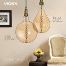 LED лампа VIDEX Filament G200FASD 8W E27 2200K 220V диммерная, VL-G200FASD-08272