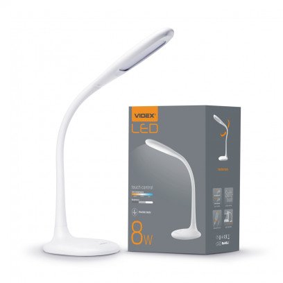 LED настільна лампа VIDEX  VL-TF03W 8W 3000-5500K, VL-TF03W