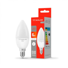 LED лампа TITANUM RED C37 6W E14 4100K 220V
