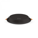 LED світильник Back вбудований круглий VIDEX 20W 5000K Black, VL-DLBR-205B