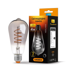 LED лампа VIDEX Filament ST64FGD 4W E27 2100K