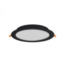 LED світильник Back вбудований круглий VIDEX 20W 5000K Black, VL-DLBR-205B