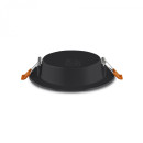 LED світильник Back вбудований круглий VIDEX 6W 5000K Black, VL-DLBR-065B
