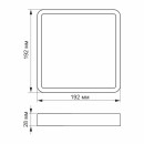LED світильник накладний квадрат VIDEX 18W 5000K, VL-DLSS-185 LED світильник накладний квадрат VIDEX 18W 5000K, VL-DLSS-185