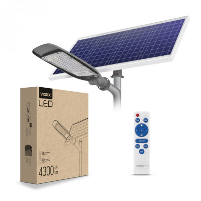 LED ліхтар вуличний автономний VIDEX 60W 5000K, VL-SLSO-605