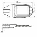 LED вуличний ліхтар VIDEX  50W 5000K, VL-SL06-505