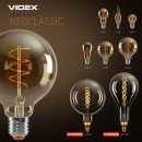 LED лампа VIDEX Filament PS160FASD 8W E27 2200K 220V димерна, VL-PS160FASD-08272 LED лампа VIDEX Filament PS160FASD 8W E27 2200K 220V димерна, VL-PS160FASD-08272