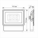 LED прожектор VIDEX 10W 5000K 12V (VL-Fe105W-12V) , VL-Fe105W-12V