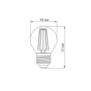 LED лампа TITANUM  Filament G45 4W E27 2200K 220V  бронза, TLFG4504272A