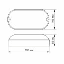 LED светильник (ЖКХ) овальный VIDEX 9W 5000K белый, VL-BHO-095PW LED светильник (ЖКХ) овальный VIDEX 9W 5000K белый, VL-BHO-095PW