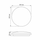 LED світильник настінно-стельовий TITANUM 18W 5000K Криві лінії, TLCL-185CL