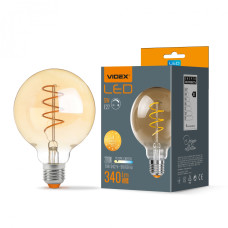 LED лампа VIDEX Filament G95FASD 5W E27 2200K дімерна