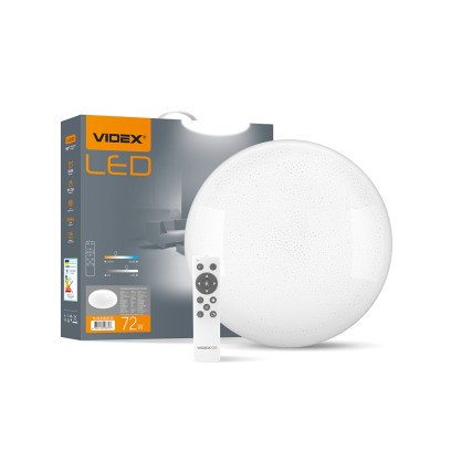 LED світильник функціональний круглий VIDEX STAR  72W 2800-6200K, VL-CLS1522-72
