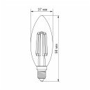 LED лампа VIDEX Filament C37F 6W E14 3000K, VL-C37F-06143 LED лампа VIDEX Filament C37F 6W E14 3000K, VL-C37F-06143
