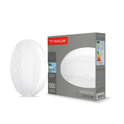 LED світильник настінно-стельовий  TITANUM 24W 5000K Криві лінії, TLCL-245CL
