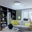 LED світильник настінно-стельовий кільцевий VIDEX 72W 2700K-6000K 220V Black, VLE-ERC-72B