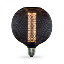 LED лампа VIDEX Filament VL-DBMC125150 4W E27 1800K Black Chainmail style, VL-DBMC125150