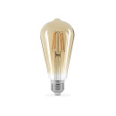 LED лампа TITANUM Filament ST64 6W E27 2200K 220V бронза, TLFST6406272A