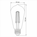LED лампа VIDEX Filament ST64FD 6W E27 4100K дімерна, VL-ST64FD-06274 LED лампа VIDEX Filament ST64FD 6W E27 4100K дімерна, VL-ST64FD-06274