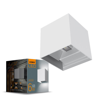LED Світильник архітектурний  IP54 AR04 VIDEX 6W 2700K Білий, VL-AR04-062W