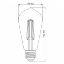 LED лампа VIDEX Filament ST64FAD 6W E27 2200K дімерна, VL-ST64FAD-06272 LED лампа VIDEX Filament ST64FAD 6W E27 2200K дімерна, VL-ST64FAD-06272