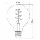 LED лампа VIDEX Filament G95FGD 4W E27 2100K, VL-G95FGD-04272 LED лампа VIDEX Filament G95FGD 4W E27 2100K, VL-G95FGD-04272