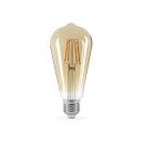 LED лампа TITANUM  Filament ST64 6W E27 2200K 220V бронза, TLFST6406272A