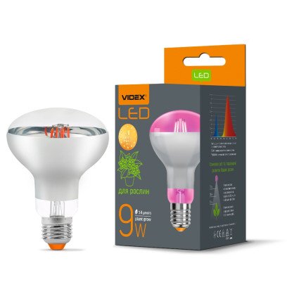 LED лампа VIDEX Filament R80FF 09W E27 1200K, VL-R80FF-09271