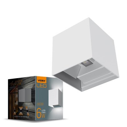 LED Світильник архітектурний  IP54 AR04 VIDEX 6W 2700K Білий, VL-AR04-062W