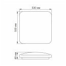 LED світильник функціональний квадратний VIDEX 72W 2800-6000K, VL-CLSS-72 LED світильник функціональний квадратний VIDEX 72W 2800-6000K, VL-CLSS-72