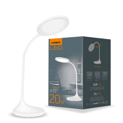 LED лампа настільна VIDEX VL-TF14W 20W 4100K 220V, VL-TF14W
