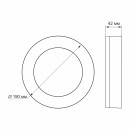 LED світильник ART (ЖКГ) круглий VIDEX 15W 5000K, VL-BHFR-155