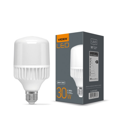 LED лампа VIDEX A80 30W E27 5000K, VL-A80-30275
