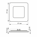 LED світильник вбудований квадрат VIDEX 3W 5000K, VL-DLS-035(2) LED світильник вбудований квадрат VIDEX 3W 5000K, VL-DLS-035(2)