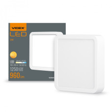 LED светильник накладной квадрат VIDEX 12W 5000K
