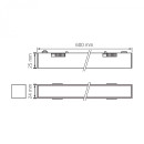 LED Світильник трековий VIDEX LD460B 21W 60cm 4000K 48V Black, VL-TRMS-LD460B
