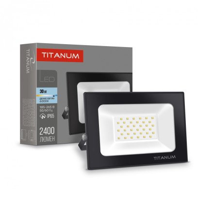 LED прожектор TITANUM 30W 6000K, TLF306