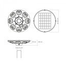 LED светильник автономный парковый IP54 VIDEX 1400Lm Сенсорный, VL-GLSO-1254-S