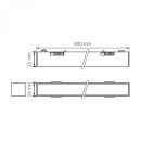 LED Светильник трековый VIDEX LD460B 21W 60cm 4000K 48V Black, VL-TRMS-LD460B