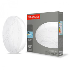 LED світильник настінно-стельовий  TITANUM 32W 5000K Криві лінії