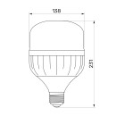 LED лампа TITANUM A138 50W E27 6500К, TL-HA138-50276
