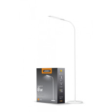 LED торшер підлоговий білий VIDEX 8W 3000-5500K