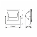 LED Смарт прожектор VIDEX 10W RGB Wi-fi 3000-6500 Белый, VL-F10RGB-W