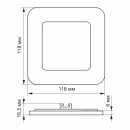 LED светильник встроенный квадрат VIDEX 6W 5000K, VL-DLS-065 LED светильник встроенный квадрат VIDEX 6W 5000K, VL-DLS-065