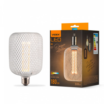 LED лампа VIDEX Filament VL-DWMC100162 4W E27 1800K White Chainmail style, VL-DWMC100162