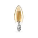 LED лампа TITANUM  Filament C37 4W E14 2200K 220V бронза, TLFC3704142A
